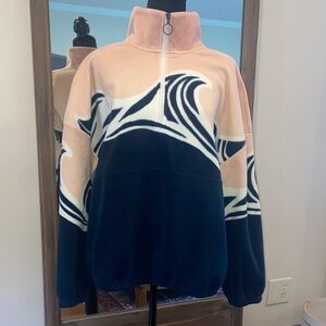 O’Neill quarter zip fleece pullover, size Large, EUC.